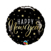 KORREKT WEB Happy New Year Stars fólia lufi 46 cm