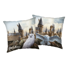KORREKT WEB Harry Potter Hedwig at Hogwarts párna, díszpárna 40x40 cm lakástextília