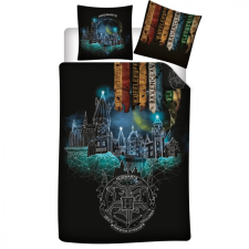 KORREKT WEB Harry Potter Hogwarts Enchanted Night ágyneműhuzat 140×200cm, 63×63 cm microfibre lakástextília