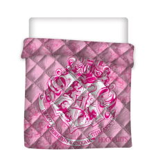 KORREKT WEB Harry Potter Hogwarts Pink steppelt ágytakaró, paplan 240x220cm lakástextília