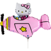 KORREKT WEB Hello Kitty Airplane Pink mini fólia lufi 35 cm (WP)