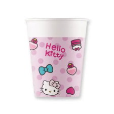 KORREKT WEB Hello Kitty Fashion papír pohár 8 db-os 200 ml party kellék