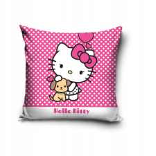 KORREKT WEB Hello Kitty Puppy párnahuzat 40x40 cm Velúr lakástextília