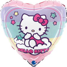 KORREKT WEB Hello Kitty Rainbow fólia lufi 46 cm party kellék