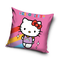 KORREKT WEB Hello Kitty Rainbow párna, díszpárna 40x40 cm Velúr lakástextília