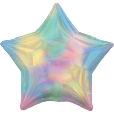 KORREKT WEB Hologrammos Star Pastel Rainbow fólia lufi 48 cm party kellék