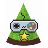 KORREKT WEB Játék Game On party kalap, csákó 6 db-os