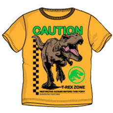 KORREKT WEB Jurassic World Caution gyerek rövid póló, felső 6 év/116 cm