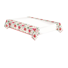 KORREKT WEB Karácsony Poinsettia papír asztalterítő 120x180 cm lakástextília