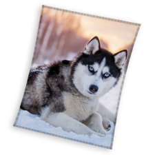KORREKT WEB Kutyás Husky coral fleece polár takaró 150x200cm lakástextília