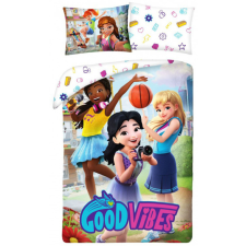 KORREKT WEB Lego Friends Good Vibes ágyneműhuzat 140×200cm, 70×90 cm lakástextília