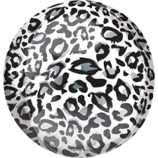 KORREKT WEB Leopárd mintás gömb fólia lufi 40 cm party kellék