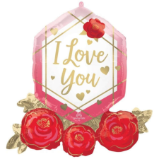 KORREKT WEB Love You fólia lufi 76 cm party kellék