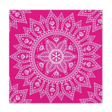 KORREKT WEB Mandala Fuchsia White szalvéta 20 db-os, 33x33 cm FSC party kellék