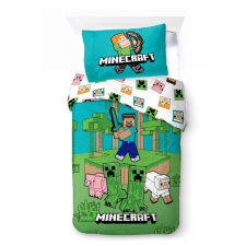KORREKT WEB Minecraft Jungle Explore ágyneműhuzat 140×200cm, 70×90 cm lakástextília