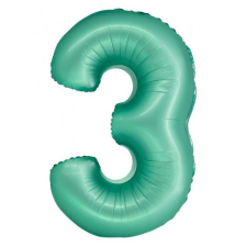 KORREKT WEB Mint Matt, Menta 3-as szám fólia lufi 76 cm party kellék