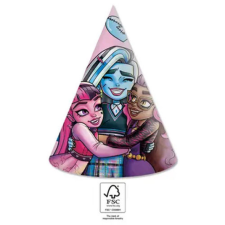 KORREKT WEB Monster High Parti kalap, csákó 6 db-os FSC party kellék