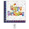 KORREKT WEB Multicolor Happy Birthday szalvéta 20 db-os 33x33 cm FSC