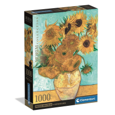 KORREKT WEB Művészet Sunflowers 1000 db-os Compact puzzle Clementoni puzzle, kirakós