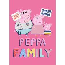 KORREKT WEB Peppa malac Family Pink polár takaró 100x140cm lakástextília
