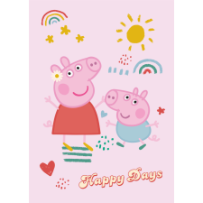 KORREKT WEB Peppa malac Happy Days polár takaró 100x140cm lakástextília