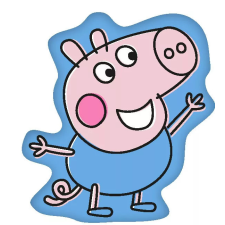 KORREKT WEB Peppa malas formapárna kék lakástextília