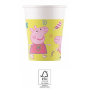 KORREKT WEB Peppa Pig Messy Play, Peppa malac papír pohár 8 db-os 200 ml FSC