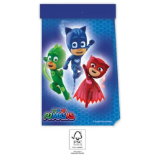 KORREKT WEB PJ Masks, Pizsihősök papírzacskó 4 db-os FSC party kellék