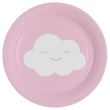 KORREKT WEB Rainbow and Cloud papírtányér 8 db-os 18 cm party kellék