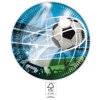 KORREKT WEB Soccer Fans, Focis papírtányér 8 db-os 23 cm FSC