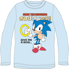 KORREKT WEB Sonic a sündisznó Ring gyerek hosszú ujjú póló, felső 140 cm