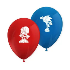 KORREKT WEB Sonic a sündisznó Sega léggömb, lufi 8 db-os party kellék