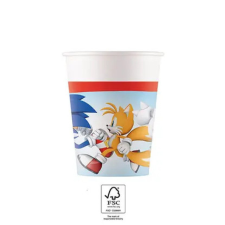 KORREKT WEB Sonic a sündisznó Sega papír pohár 8 db-os 200 ml FSC party kellék