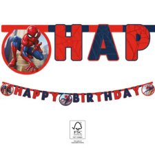 KORREKT WEB Spiderman Crime Fighter, Pókember Happy Birthday felirat FSC 2 m party kellék