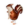 KORREKT WEB Squirrel, Mókus sétáló fólia lufi 55 cm