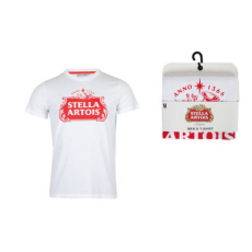 KORREKT WEB Stella Artois White férfi rövid póló, felső L