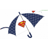 KORREKT WEB Superman gyerek félautomata átlátszó esernyő Ø80 cm