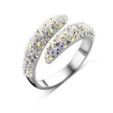 KORREKT WEB Victoria Ezüst színű fehér köves gyűrű gyűrű