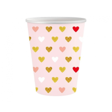 KORREKT WEB XOXO Pink papír pohár 6 db-os 250 ml party kellék