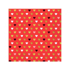 KORREKT WEB XOXO Red szalvéta 20 db-os 33x33 cm party kellék