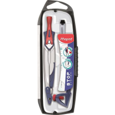  Körző készlet, rögzíthető lábakkal, 3 darabos, MAPED &quot;Stop System&quot; körző