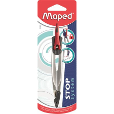  Körző, rögzíthető lábakkal, MAPED &quot;Stop System&quot;, vegyes színek körző