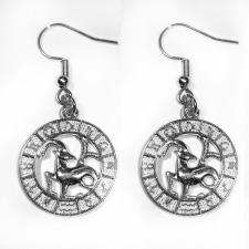  Kos-Horoszkóp fülbevaló, ezüst színű fülbevaló