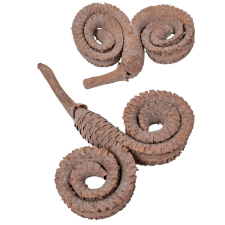  Kos szarv szárított falfestékes old pink 6db-os dekorációs kellék