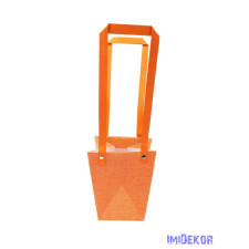  Kosármintás virág táska - Narancs dekorációs kellék