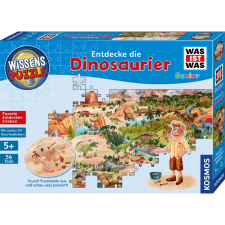 Kosmos Puzzle játék 54 darabos Was ist was Junior - Fedezd fel a dinoszauruszokat puzzle, kirakós