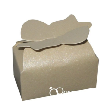  Köszönetajándék-doboz, ekrü dekorációs kellék