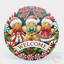  Koszorú közép - mosolygós mézik dekorációs kellék