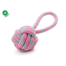  Kötél labda húzókával 9cm rózsaszín Jk 45995-2 játék kutyáknak