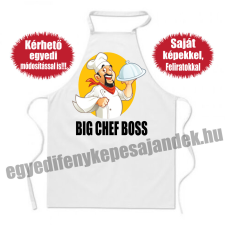 Kötény - Big chef boss - egyedi felirattal is lakástextília